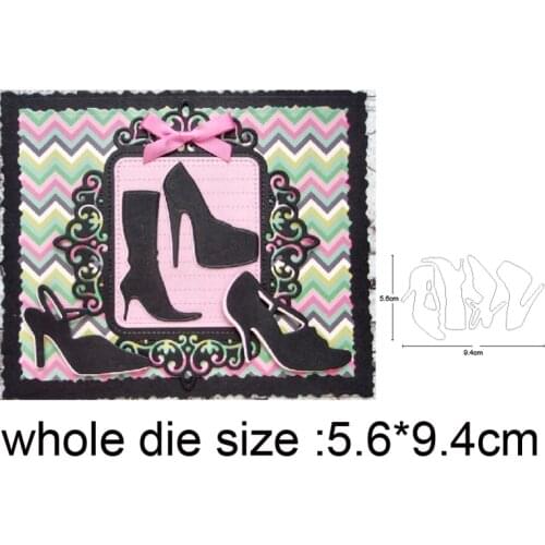 High Heels Sandals Metal Cutting Dies Stencils For Scrapbooking dies DIY Craft Album Card Making Embossing Die Cuts 2020 new die