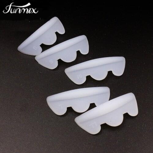 2019New 5pair Silicone Eyelash Perm Pad Recycling Lashes Rods Shield lifting 3D Eyelash Curler Makeup Accessories