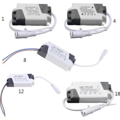LED Constant Current Driver AC85-265V 1-3W 4-7W 8-12W 12-18W 18-25W Power Supply Adapter Transformer for Panel Light wholesale