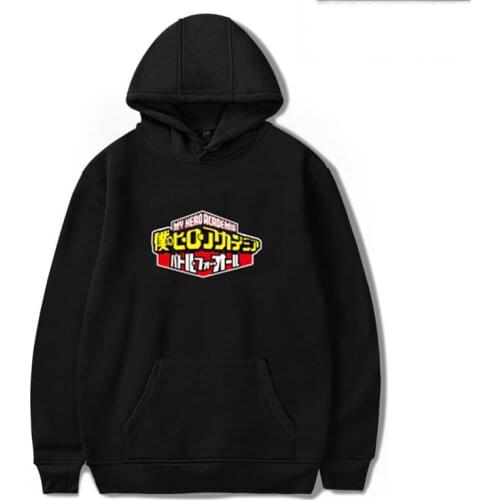 2021 Anime My Hero Academia Hoodies Sweatshirt Long Sleeve hooded Streetwear Regular Oversized hoodie Clothes 300
