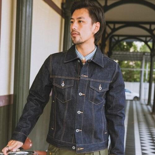 TURBOSUN Mens Denim Jackets