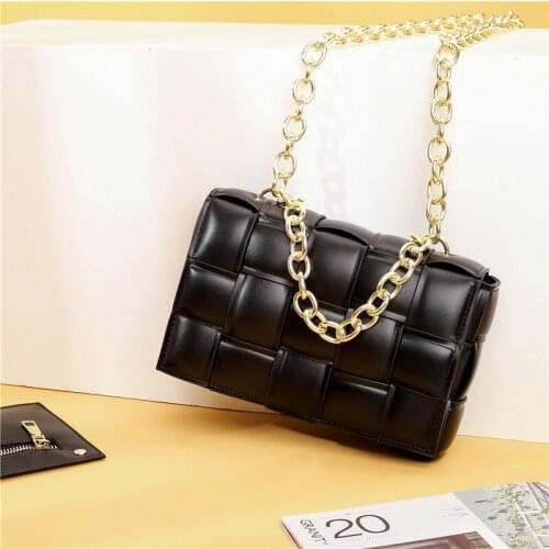 New Korean Style PU Leather Lady Handbag Wallet Lady Messenger Shoulder Bag Girl Chain Mini Mobile Phone Bag Bolsos Feminina