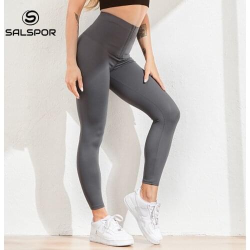 SALSPOR Warm Leggings For Women Abdomen High Waist Sexy Push Up Leggings For Fitness Sports Leggins Corset Slim Femme Sportswear