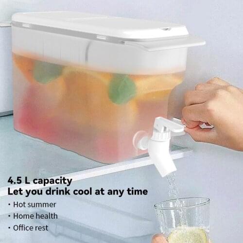 1PCS Refrigerator Cold Kettle With Faucet Household Lemonade Bottle Drinkware Cold Water Bottle Container For Kitchen Hot Sale