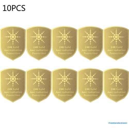 10pcs Anti Radiation Protector Shield EMF Protection Mobile Cell Phone Stickers EMR Blocker for Laptop Computer