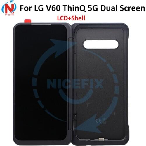 100% tested original For LG V60 LCD touch screen digitizer assembly sub screen For LG V60 ThinQ 5G dual screen LCD monitor