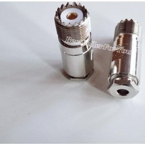 1X UHF SO-239 Female SO239 SO-239 Clamp RG58 RG142 LMR195 RG400 Cable RF Connector