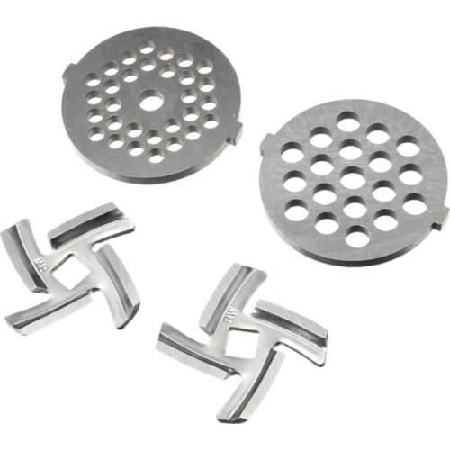 4 pcs Durable Meat Grinder Parts and Accessories Meat Grinder Blades Stainless Steel Food Grinder Accessories