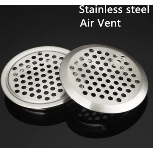 4pcs/lot Wardrobe Cabinet Mesh Hole Air Vent Louver Ventilation Cover Stainless Steel Cutting hole Dia.19mm/25mm/29mm/35mm/53mm
