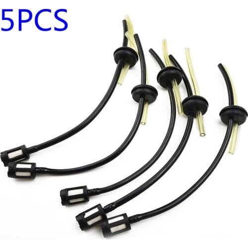 5pcs Fuel Oil Pipes Line Assembly For Strimmer/Mower Parts Fittings Garden Fuel Tank Rubber Seal Bung Pipe Chainsaw Parts