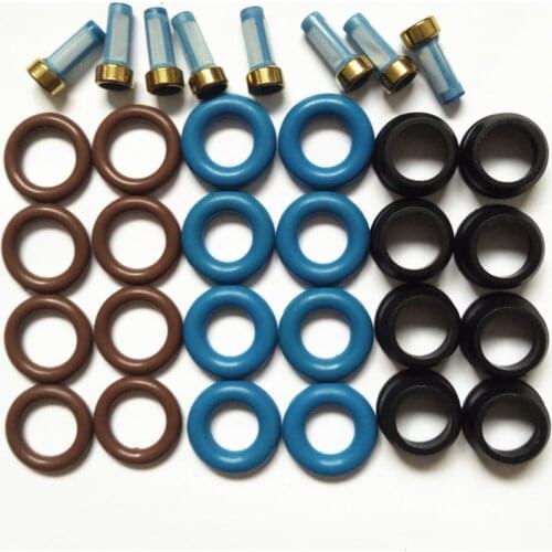 8sets fuel injector repair kit for Chevrolet Opel Einspritzventil Daewoo Genuine Nozzle 96334808 25332290 free ship