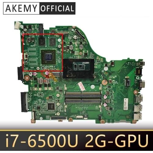 Akemy DAZAAMB16E0 for ACER E5-575G E5-574G F5-573G E5-575 Laptop motherboard CPU i7 6500U GPU 2G DDR4 Test OK Mainboard