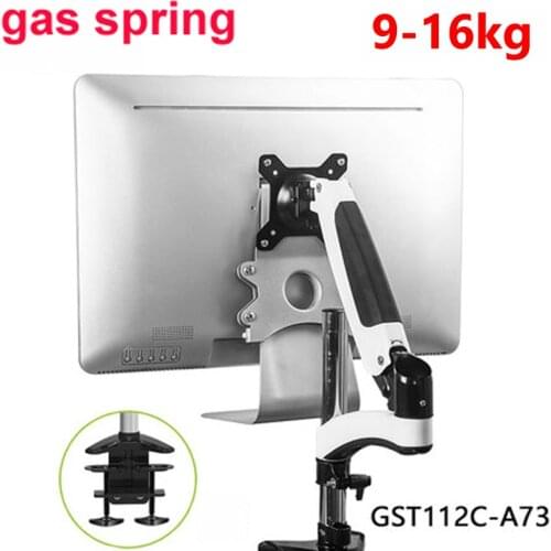 DL-GST112-A73 21.5 inch grommet clamp base Monitor desktop Holder Arm Gas Spring Full Motion table stand 9-16kg for heavy screen