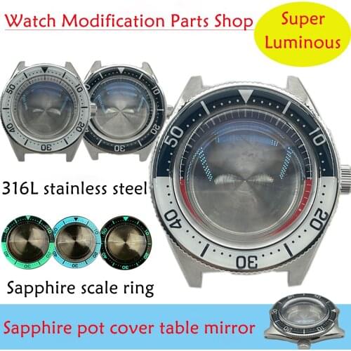 Seiko sbdc053 Yuanzu/62mas high-quality modified case sapphire pot cover watch mirror sapphire scale ring waterproof 200 meters