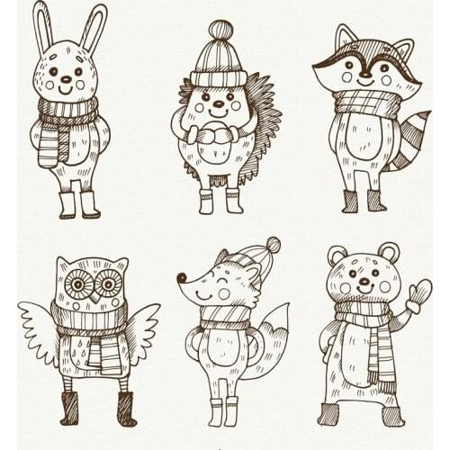 DABOXIBO Hand-painted Owl Clear Stamps Mold For DIY Scrapbooking Cards Making Decorate Crafts 2020 NEW Arrival