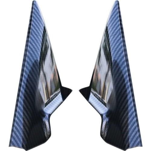 For Nissan X-Trail XTrail Rogue T32 2014-2019 Carbon fiber plating Front Rearview Mirror Door Window Triangle Plate Trim Cover