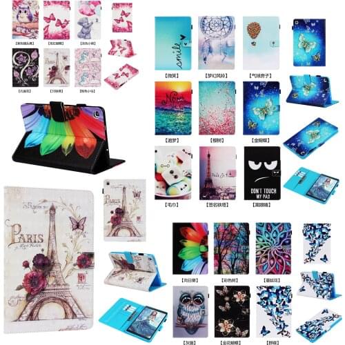 Flip Stand PU Leather Magnet Smart Cover Capa Funda Case For Samsung Galaxy Tab A 8.0 2019 S-Pen P200 P205 SM-P200 SM-P205 Coque