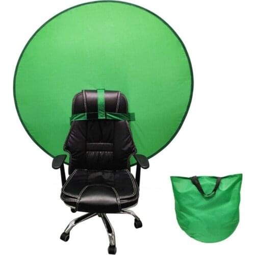 Photography Backdrops for Photo Video Studio Green Screen Chair Attachment Portable Webcam Background Fabrics Backdrop Camera