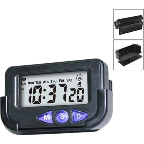 Car Styling Instruments Pocket Sized Digital Electronic Travel Alarm Clock Automotive Electronic Stopwatch CSL2017