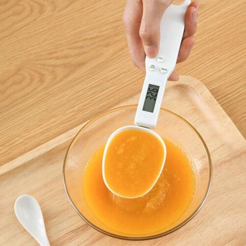 Measuring Spoon 300g/0.1g Portable LCD Digital Kitchen Scale Gram Electronic Spoon Weight Volumn Food Scale New High Quality