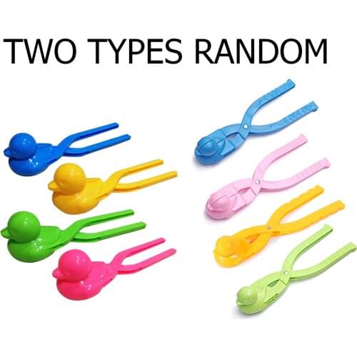 Duck Shape Snowball Clips Cartoon Lovely Snowball Maker Clip Children Winter Outdoor Snow Sand Mold Tool Sports Toy