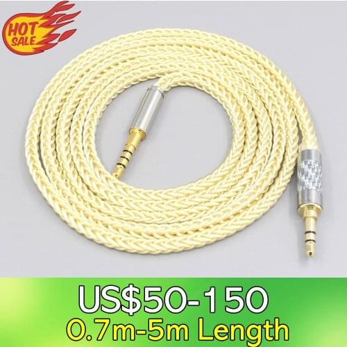 LN007647 8 Core Gold Plated Palladium Silver OCC Cable For Fostex T60RP T20RP T40RPmkII T50RP