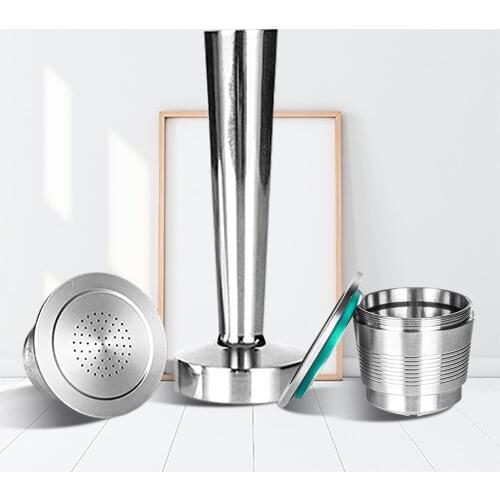 Nespresso Reusable Coffee Capsule Stainless Steel Coffee Filter Pod Refillable Reusable Filters For Espresso Coffee Machine