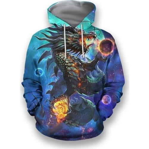 2021 Fashion 3D Tattoo Dragon Hoodie Unisex Sweatshirt For Men/Women Spring/Autumn Casual Pullover Zipper Streetwear