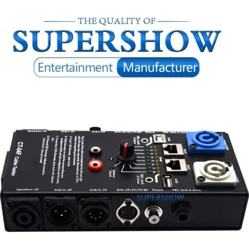 Free Vat Tax Accuracy pro audio CT-04F New Design RJ45 Network Lan Cable Tester Cable Tester Wire Tracker Network