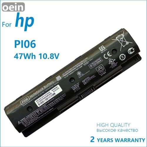Oein Genuine PI06 Laptop Battery for HP Pavilion 14 15 Envy 17 17t 17z HSTNN-DB4N HSTNN-DB4O HSTNN-LB4O 710417-001 710416-001PI0