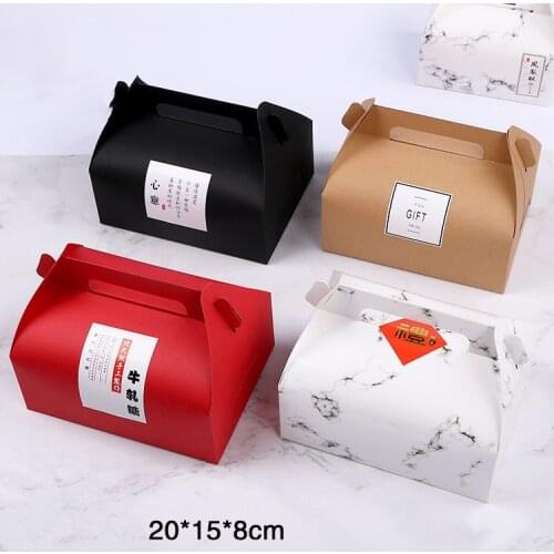 Portable Hardbox Paper Boxes Craft Paperboard Box Party Wedding Cardboard Box Cajas De Carton Box Packing Event Supplies Decor