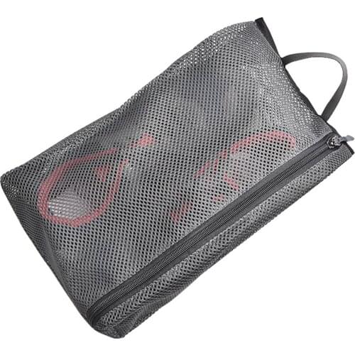 Mesh Travel Shoe Bags Zipper Storage Breathable Organizer Cosmetic Pouch
