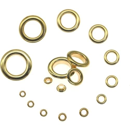 Light gold 3|3.5|4|4.5|5|6|8|10|12|17|20mm best eyelets scrapbooking accessories Knitwear, Jeans Apparel Bags Shoe Brass eyelets