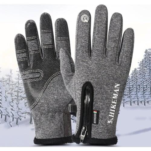 Warm Ski Outdoor Riding Sports All-in-one Silicone Non-slip Gloves Waterproof Winter Thermal Full Finger Warm Gloves Anti-Skid