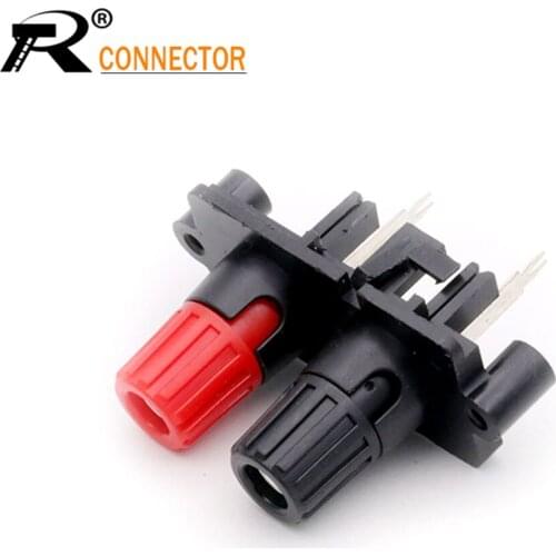 10pcs WP External Banana jack 2Pin Speaker Amplifier Wire Clip Audio Socket WP2-10A down 2 Pole LED Spring Terminal Switch