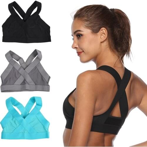 S/M/L/XL Women Yoga Shirts Breathable Mesh Shockproof Gym Running Sports Bra Solid Seamless Fitness Yoga Sport Bh Bra Top Vest