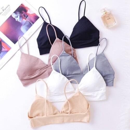 Womens French Bra Sexy Lingerie Beautiful Back Deep V Bra No Steel Ring Thin Underwear Push-up Bra Womens Bra
