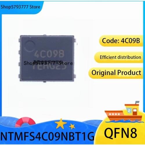 5PCS-10PCS Brand new original authentic NTMFS4C09NBT1G 4C09B 4C098 QFN-8 NTMFS4C09 QFN8 Code: 4C09B