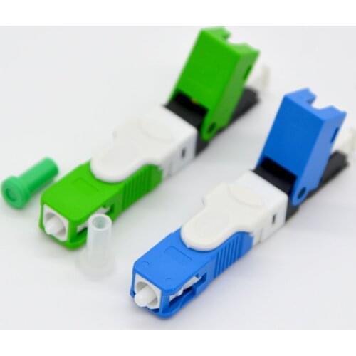 100PCS Optic Fiber Fast Connector Superior Quality ESC250D SC UPC/APC FTTH Single Mode Fiber Optic Quick Connector Wholesale
