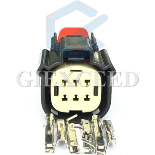 2 Sets 6 Pin 33472-0606 Waterproof Automotive Connector Lamp Headlight Socket For Ford