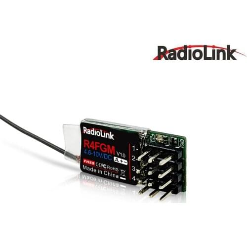 Radiolink R4FGM 4CH Receiver Integrated Gyro For RC MINI-Z Cars & Boats Suitable For RC4GS/RC6GS/RC4G/T8FB/T8S Efficiently