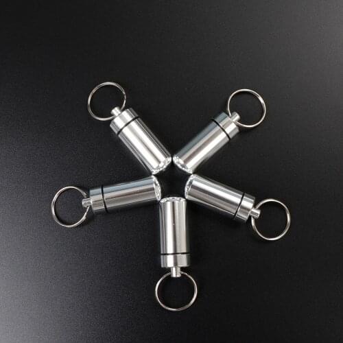 5PCS Aluminum Medicine Drug Bottle 10g 48*17mm Waterproof pill Holder box