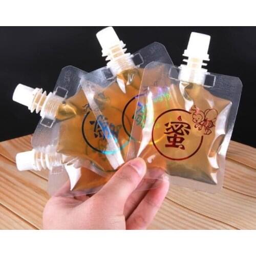 50pcs Plastic Drink Bag Packaging Spout Pouches for Honey Outdoor Storage Bag 20ml 30ml 50ml 70ml Small Capacity