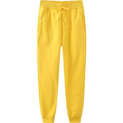 Brand pants mens woman winter casual trousers fashion Joggers autumn black white Sweatpants fleece girl red pink Stretch pants