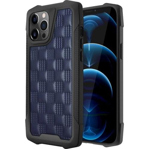 Fundas 3D PU Leather Armor Shockproof Case for iPhone 11 12 Pro Max XS X XR 6S 7 8 Plus Mini Soft Silicon Bumper Business Cover