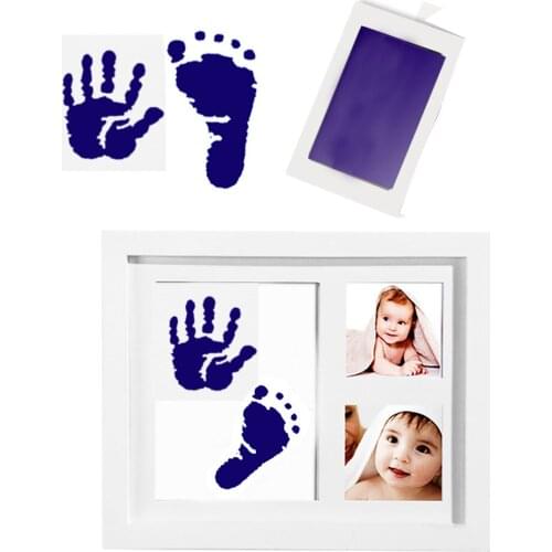 Infant Clay Toy Non-Toxic Handprint Casting Newborn Baby Souvenir Ink Pad Storage Memento Baby Footprint Imprint Kit