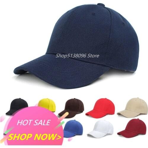 Women Men Hat Curved Sun Visor Light Board Solid Color Baseball Cap Men Cap Outdoor Sun Hat Adjustable Sports caps in summer