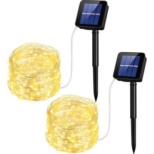 String Lights LED Solar Light Outdoor Lamp For Holiday Christmas Party Waterproof Fairy Lights Garden Garland