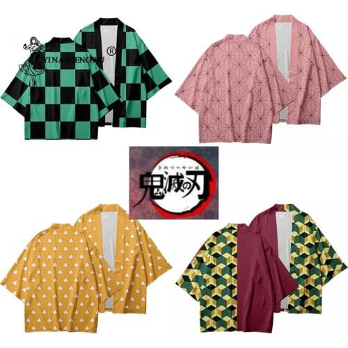 Kimono Cardigan Men Kimono Yukata Cosplay Costume Women/Men Summer Casual Cool Streetwear harajuku Style Digital Print Top Coat