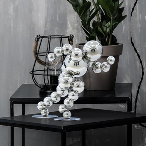 Stainless steel creative decoration TV cabinet desk Decoration desktop decoration home decoration accessories for living room